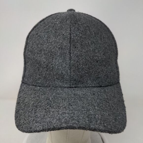 ASOS Design Slideback Hat Gray One Size Felt Adjustable 6 Panel Blank - Picture 2 of 7
